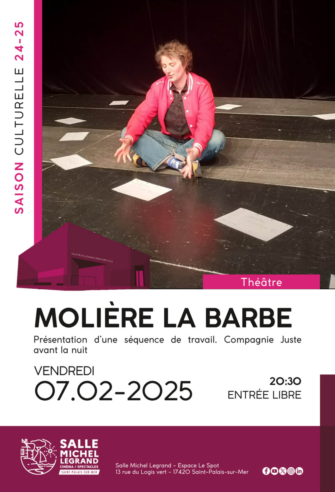 Affiche Molière la barbe