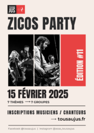 Affiche Zicos Party 2025